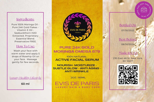 EVIS DE PARIS - Pure 24K Gold Moringa Omega 6.7.9. Serum